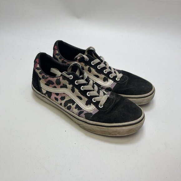 Vans Old Skool Pink Purple Leopard Camo Skater Shoe Low Top Size 4.5 Missy Teen - Picture 4 of 16